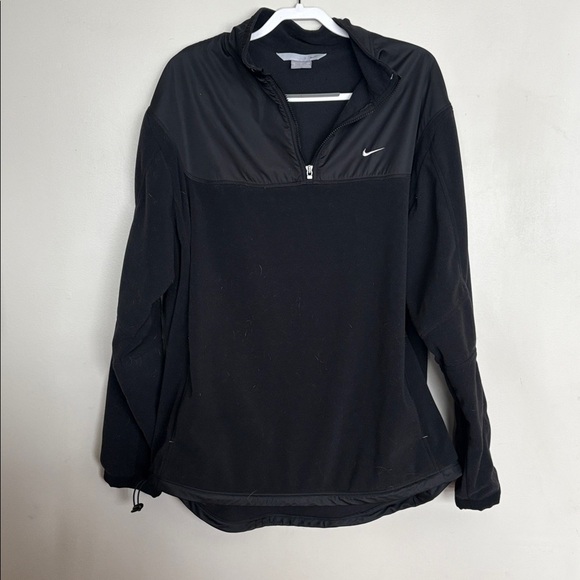 Nike Other - Nike Men’s Black Quarter Zip Fleece Pullover Jacket Size XL